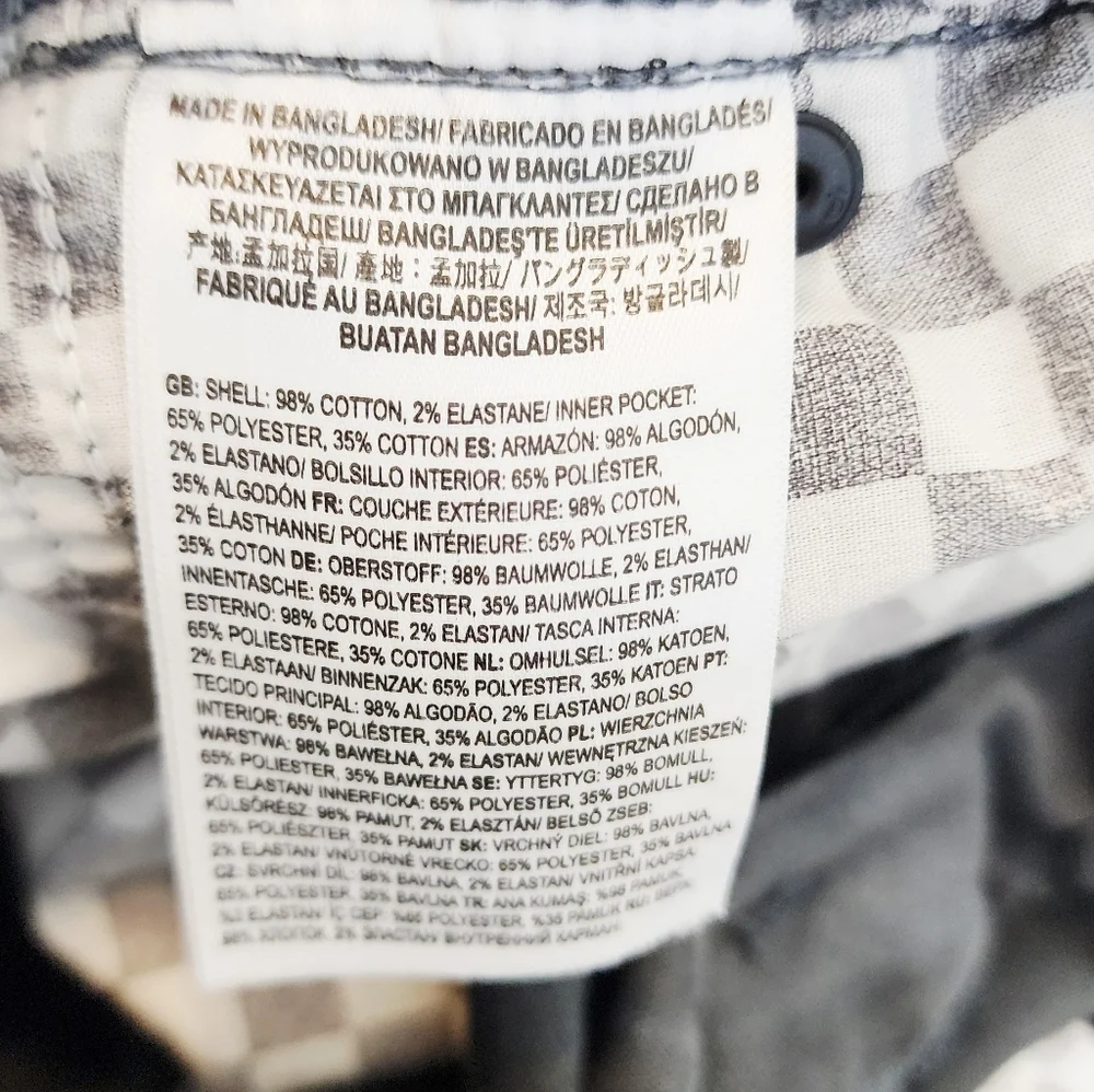 Vans Off The Wall Grey Boy Shorts